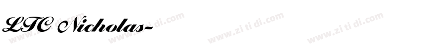 LTC Nicholas字体转换
